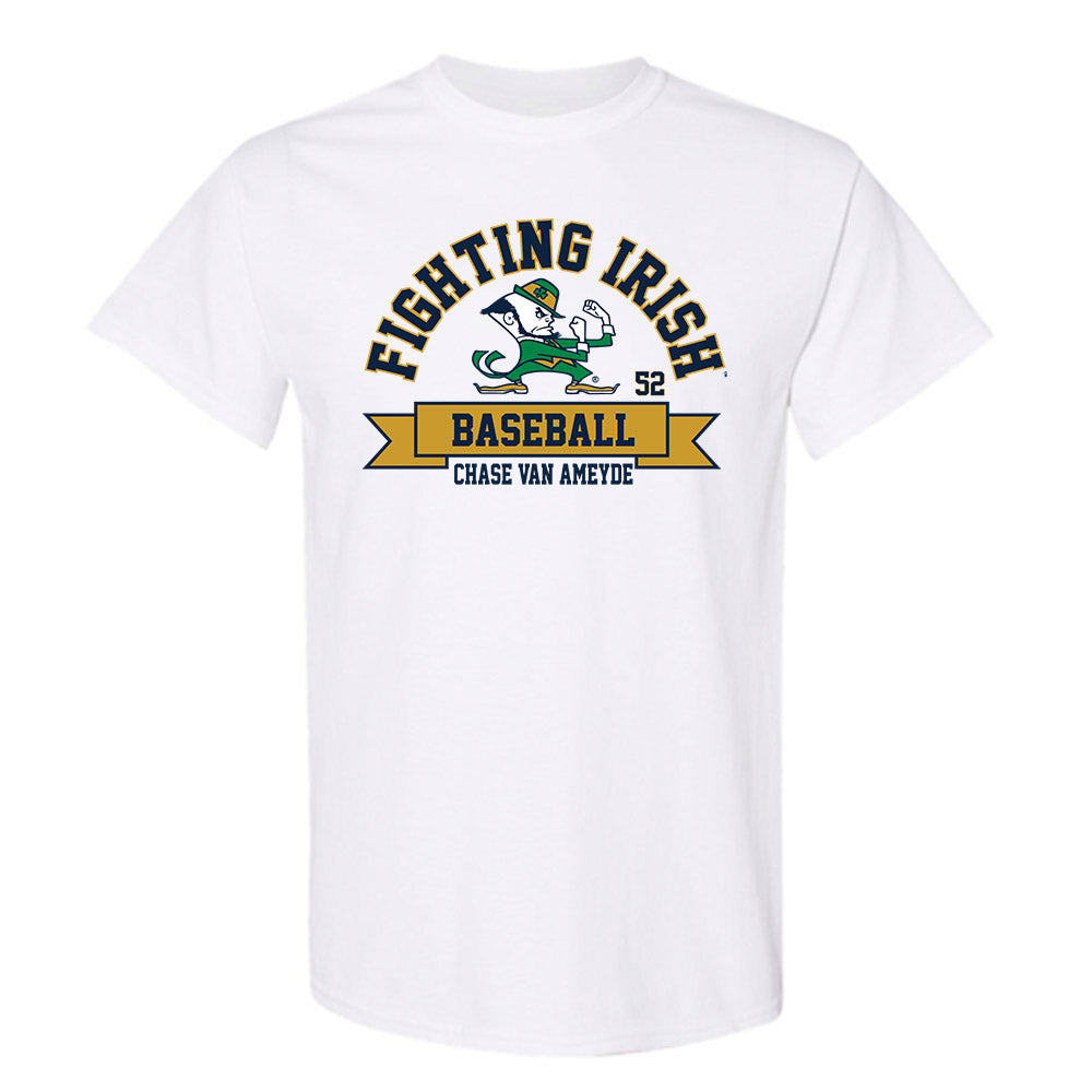 Notre Dame - NCAA Baseball : Chase Van Ameyde - Classic Fashion Shersey T-Shirt