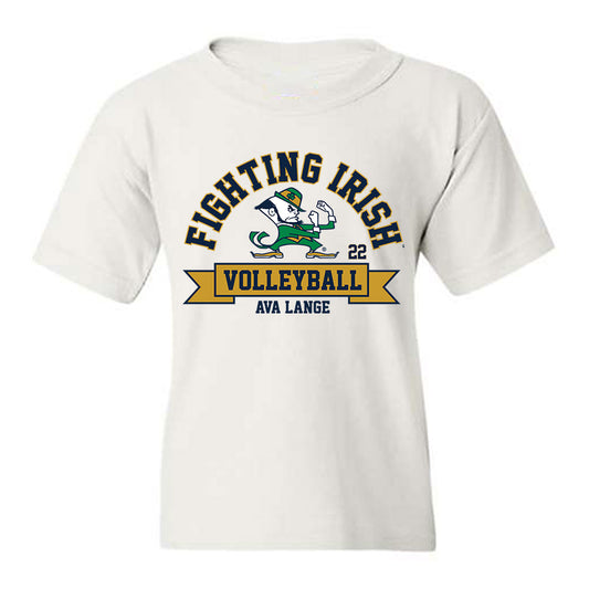 Notre Dame - NCAA Women's Volleyball : Ava Lange - Classic Fashion Shersey Youth T-Shirt-0
