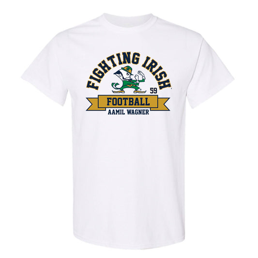 Notre Dame - NCAA Football : Aamil Wagner - Classic Fashion Shersey T-Shirt-0