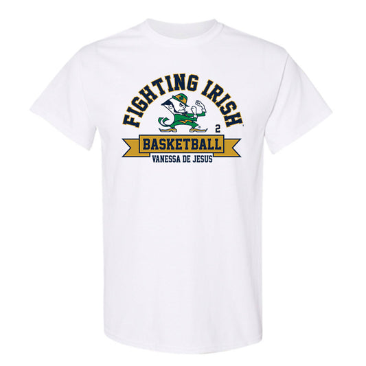 Notre Dame - NCAA Women's Basketball : Vanessa de Jesus - Classic Fashion Shersey T-Shirt-0