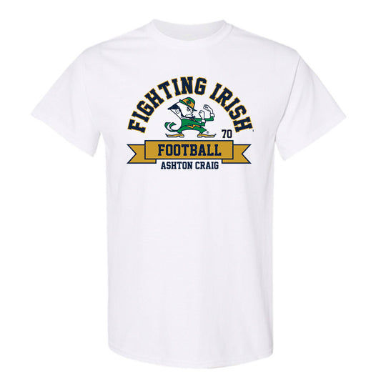 Notre Dame - NCAA Football : Ashton Craig - Classic Fashion Shersey T-Shirt-0