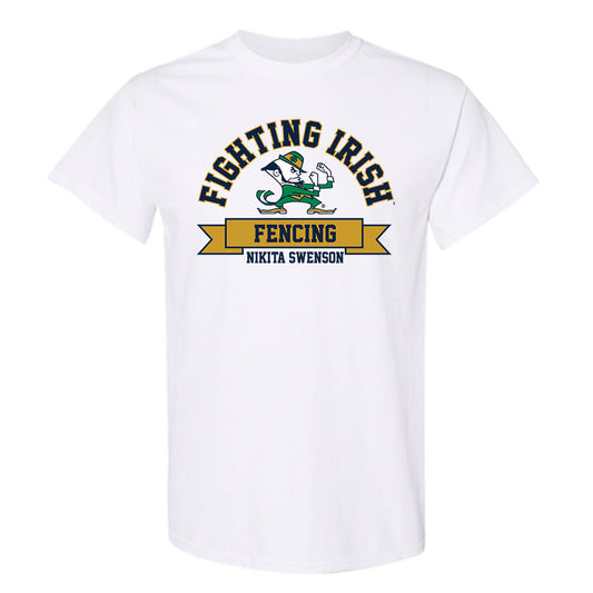 Notre Dame - NCAA Women's Fencing : Nikita Swenson - Classic Fashion Shersey T-Shirt-0
