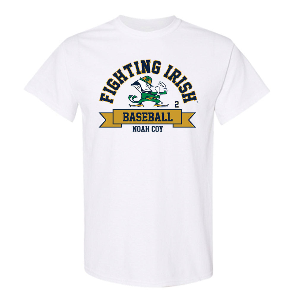 Notre Dame - NCAA Baseball : Noah Coy - Classic Fashion Shersey T-Shirt