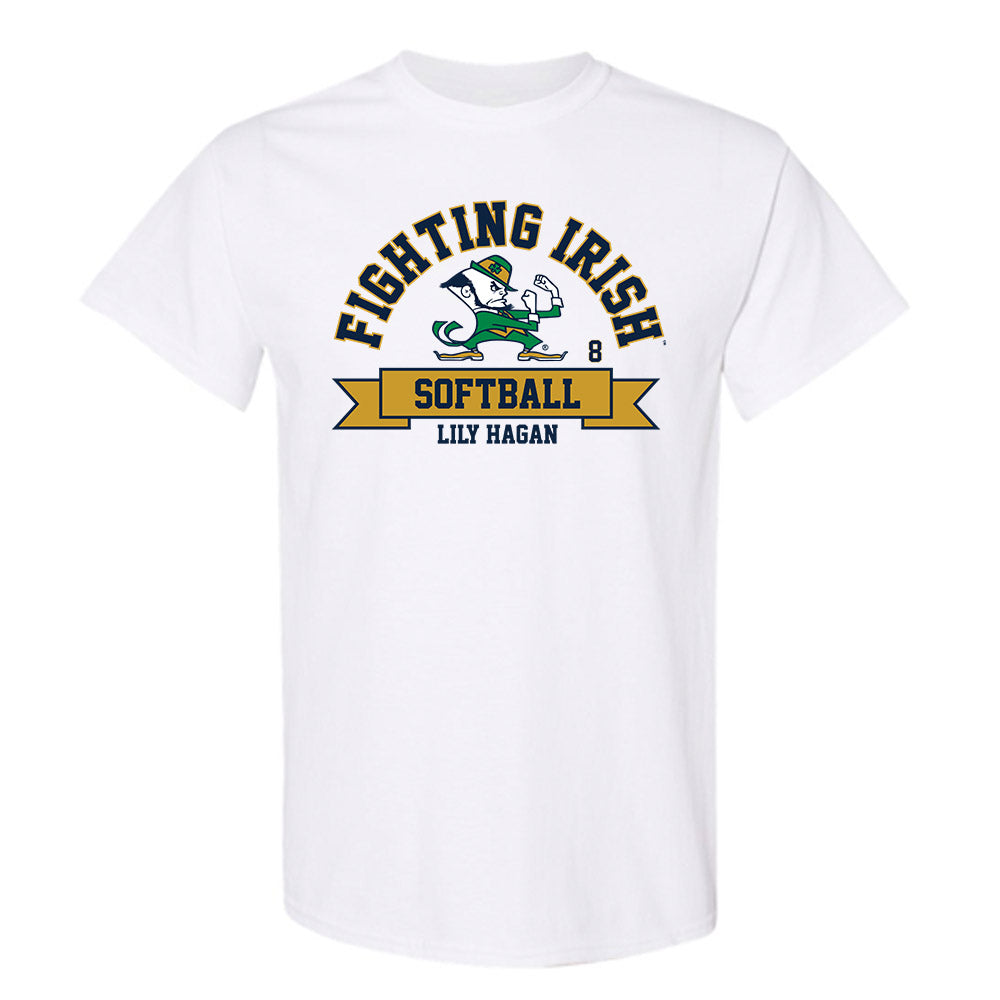 Notre Dame - NCAA Softball : Lily Hagan - Classic Fashion Shersey T-Shirt-0