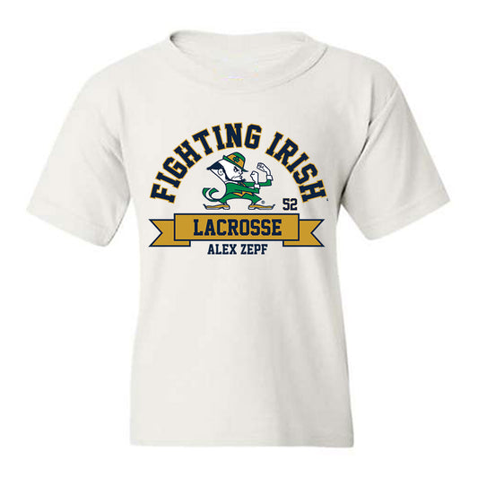 Notre Dame - NCAA Men's Lacrosse : Alex Zepf - Classic Fashion Shersey Youth T-Shirt-0