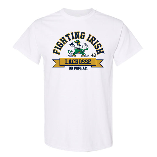 Notre Dame - NCAA Men's Lacrosse : Bo Popham - Classic Fashion Shersey T-Shirt-0