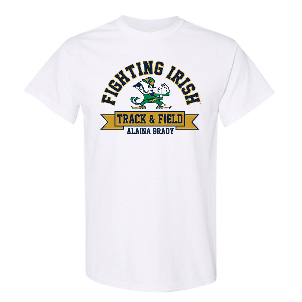 Notre Dame - NCAA Women's Track & Field : Alaina Brady - Classic Fashion Shersey T-Shirt-0