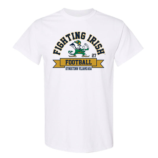 Notre Dame - NCAA Football : Kyngstonn Viliamu-Asa - Classic Fashion Shersey T-Shirt-0