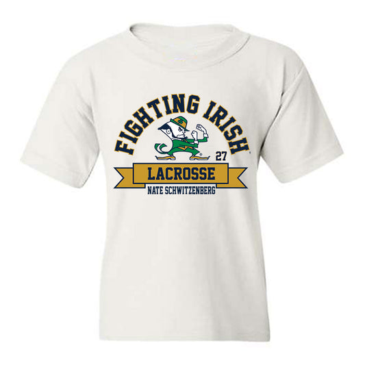 Notre Dame - NCAA Men's Lacrosse : Nate Schwitzenberg - Classic Fashion Shersey Youth T-Shirt-0