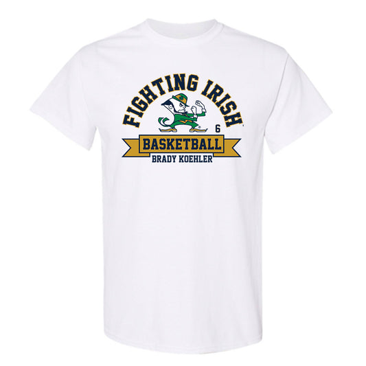 Notre Dame - NCAA Men's Basketball : Brady Koehler - Classic Fashion Shersey T-Shirt-0