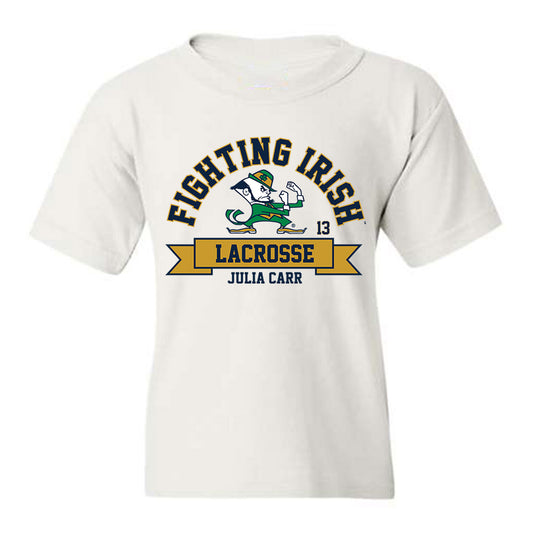 Notre Dame - NCAA Women's Lacrosse : Julia Carr - Classic Fashion Shersey Youth T-Shirt