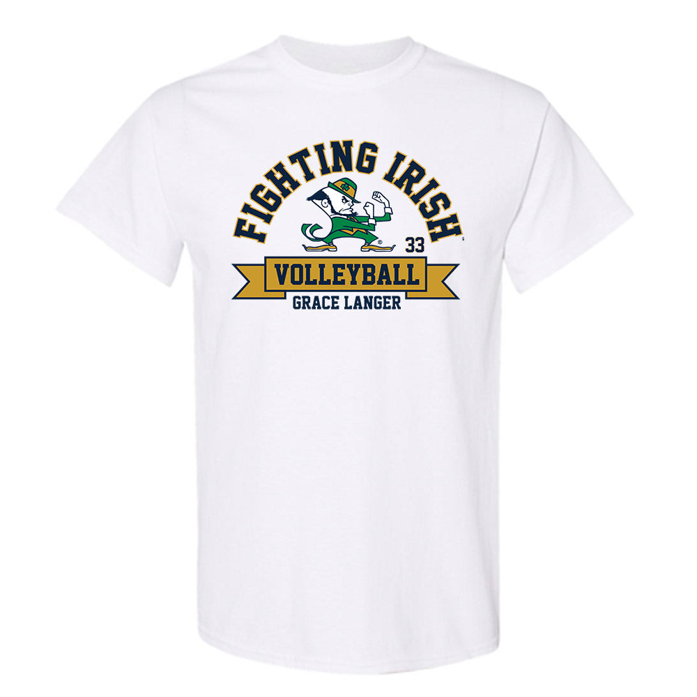 Notre Dame - NCAA Women's Volleyball : Grace Langer - Classic Fashion Shersey T-Shirt