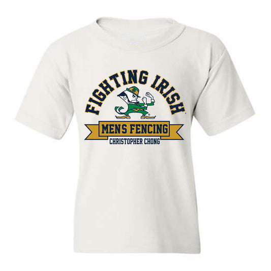 Notre Dame - NCAA Men's Fencing : Christopher Chong - Classic Fashion Shersey Youth T-Shirt