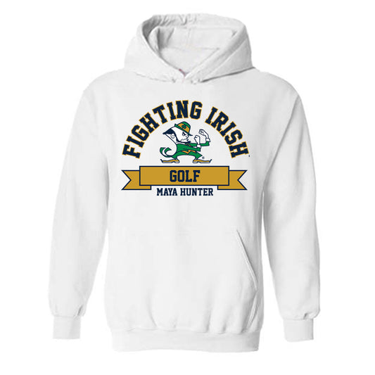 Notre Dame - NCAA Women's Golf : Maya Hunter - Classic Fashion Shersey Hooded Sweatshirt