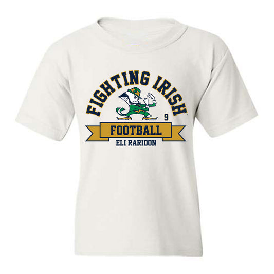 Notre Dame - NCAA Football : Eli Raridon - Classic Fashion Shersey Youth T-Shirt-0