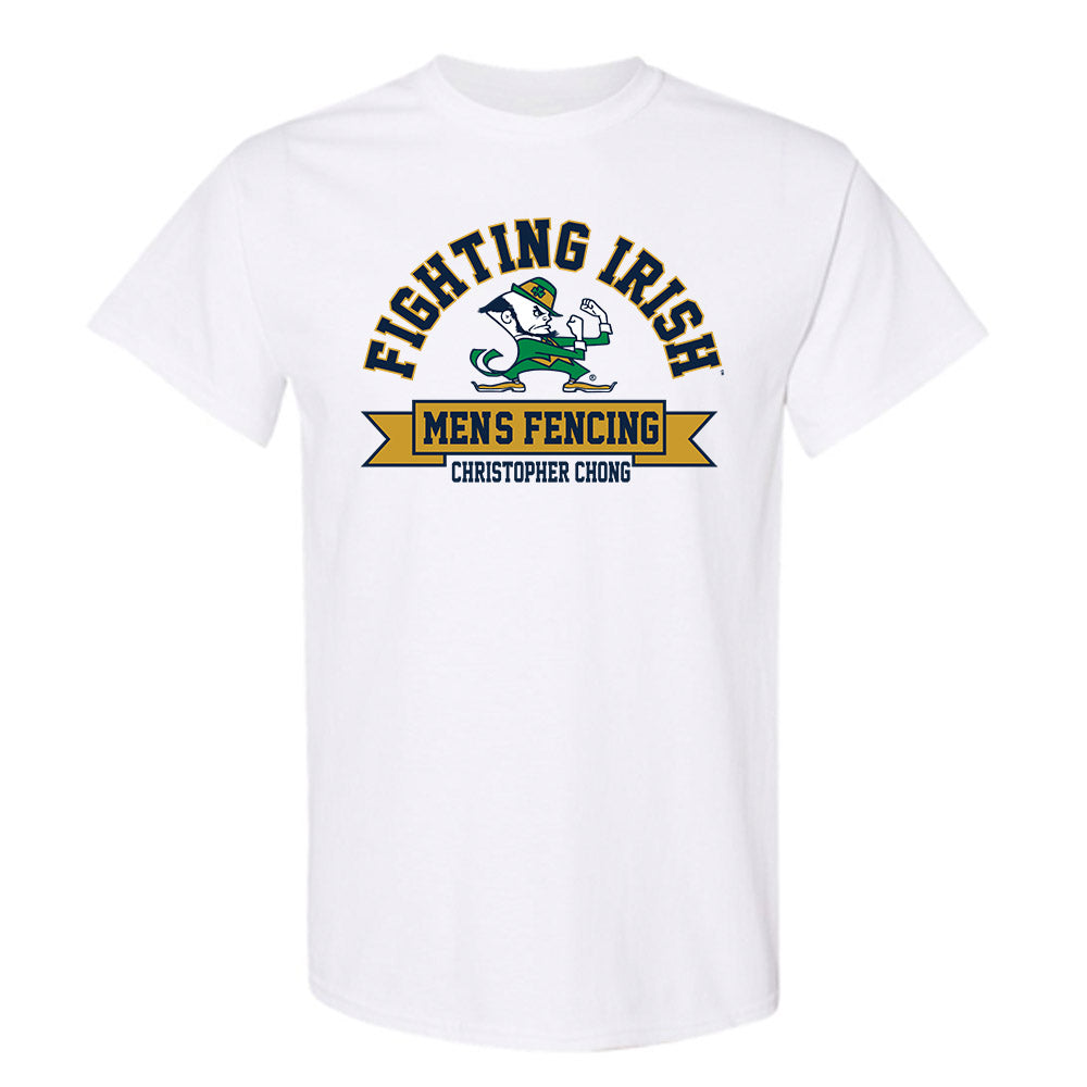 Notre Dame - NCAA Men's Fencing : Christopher Chong - Classic Fashion Shersey T-Shirt