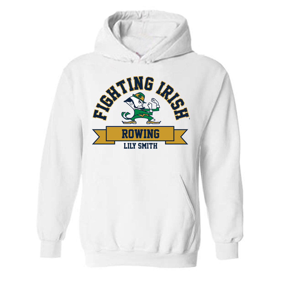 Notre Dame - NCAA Women's Rowing : Lily Smith - Classic Fashion Shersey Hooded Sweatshirt