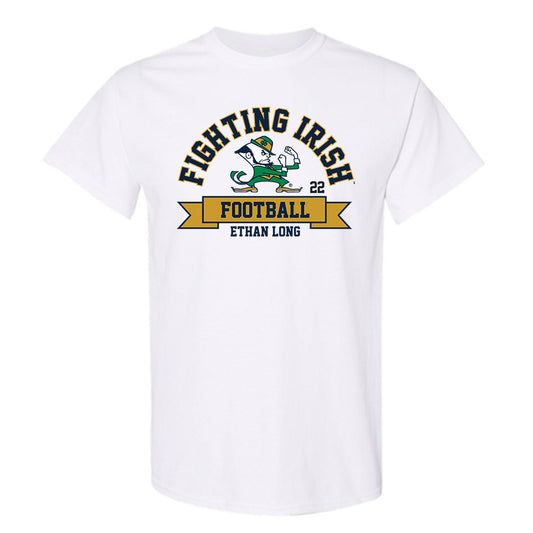 Notre Dame - NCAA Football : Ethan Long - Classic Fashion Shersey T-Shirt-0