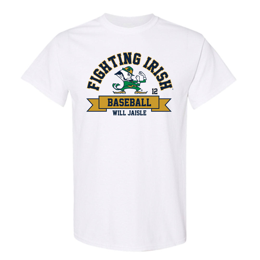 Notre Dame - NCAA Baseball : Will Jaisle - Classic Fashion Shersey T-Shirt-0