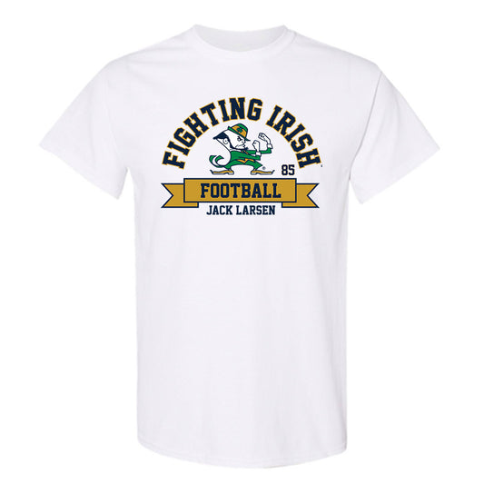 Notre Dame - NCAA Football : Jack Larsen - Classic Fashion Shersey T-Shirt-0