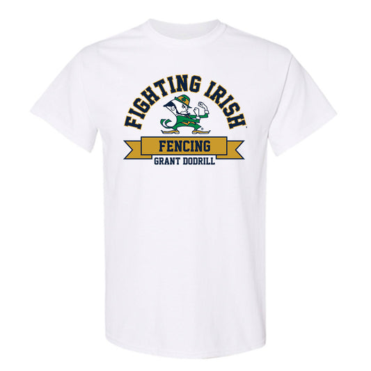 Notre Dame - NCAA Men's Fencing : Grant Dodrill - Classic Fashion Shersey T-Shirt-0