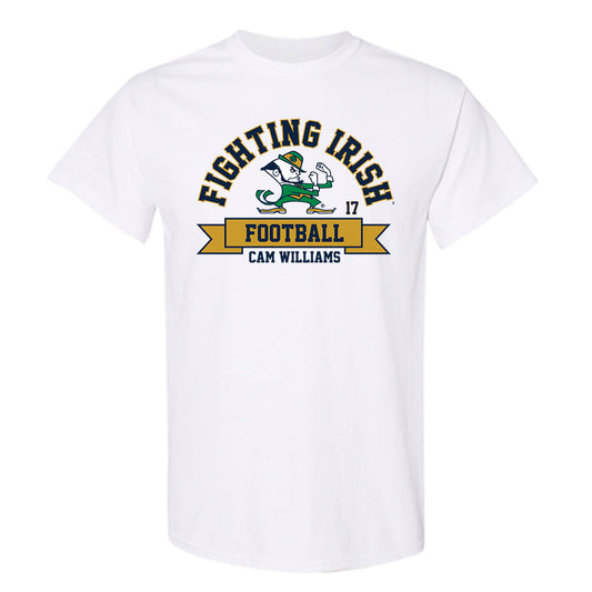 Notre Dame - NCAA Football : Cam Williams - Classic Fashion Shersey T-Shirt-0