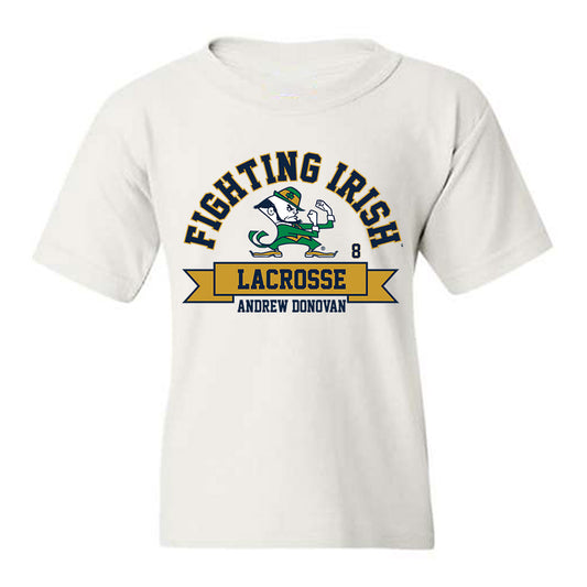 Notre Dame - NCAA Men's Lacrosse : Andrew Donovan - Classic Fashion Shersey Youth T-Shirt-0