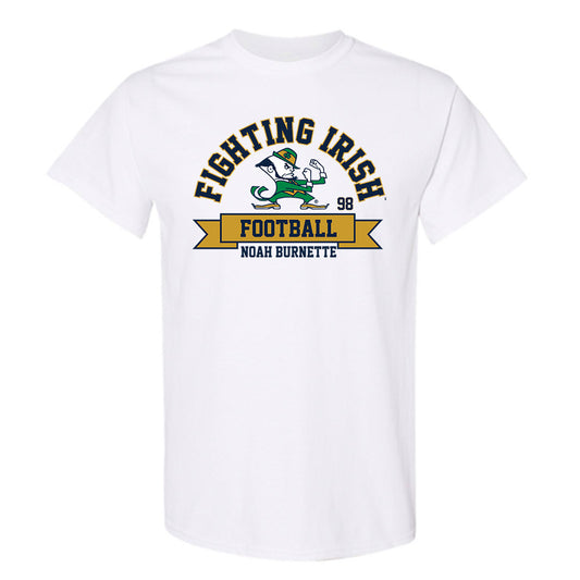 Notre Dame - NCAA Football : Noah Burnette - Classic Fashion Shersey T-Shirt-0