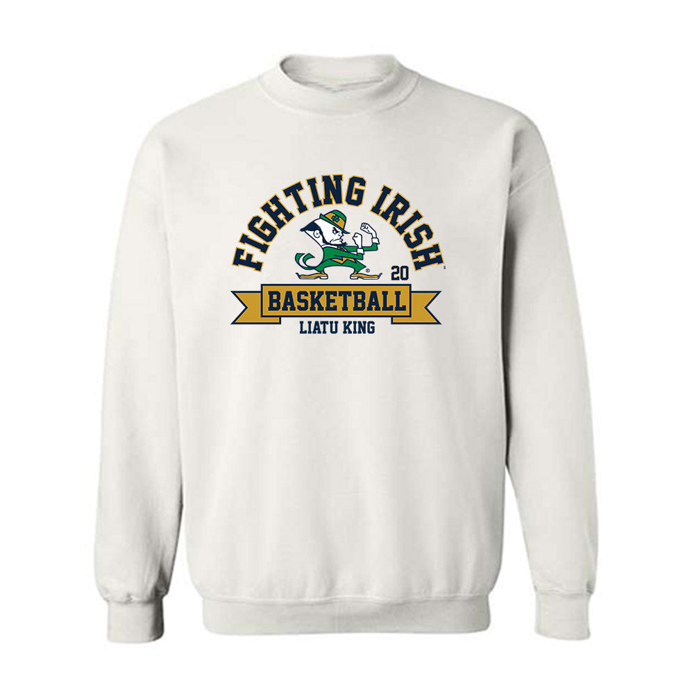 Notre Dame - NCAA Women's Basketball : Liatu King - Classic Fashion Shersey Crewneck Sweatshirt