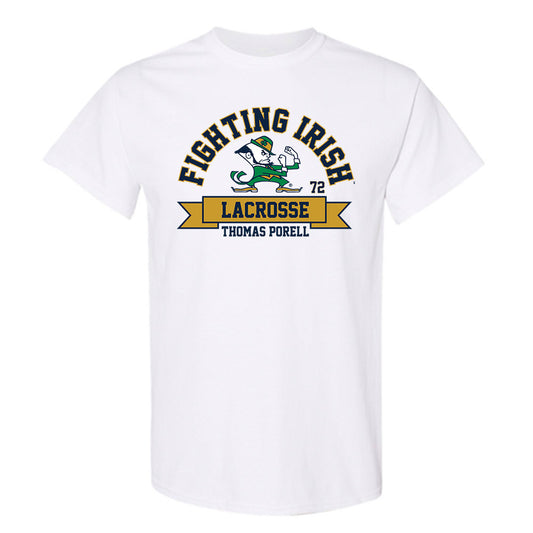 Notre Dame - NCAA Men's Lacrosse : Thomas Porell - Classic Fashion Shersey T-Shirt-0
