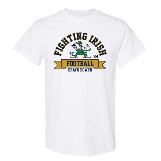 Notre Dame - NCAA Football : Drayk Bowen - Classic Fashion Shersey T-Shirt-0