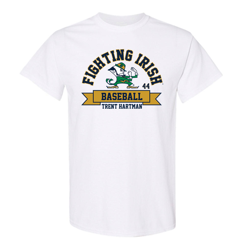 Notre Dame - NCAA Baseball : Trent Hartman - Classic Fashion Shersey T-Shirt-0