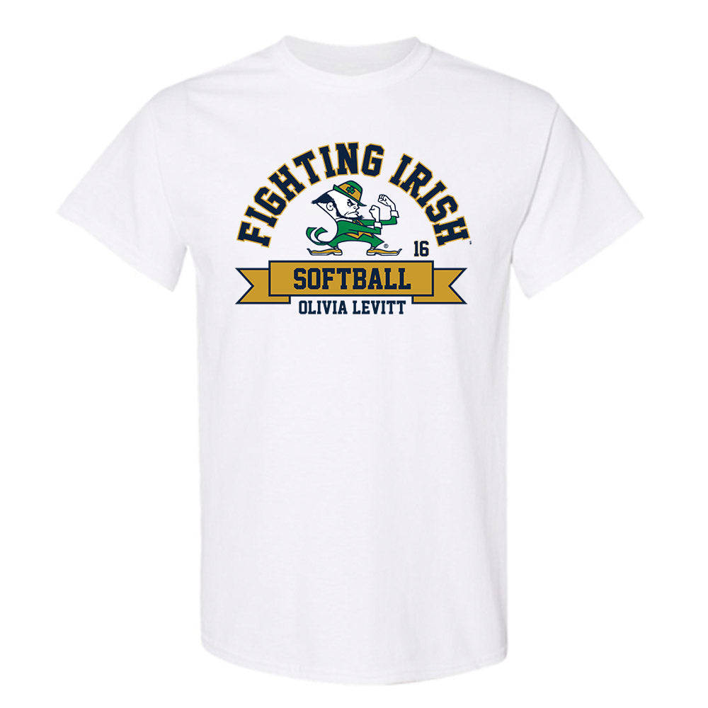 Notre Dame - NCAA Softball : Olivia Levitt - Classic Fashion Shersey T-Shirt