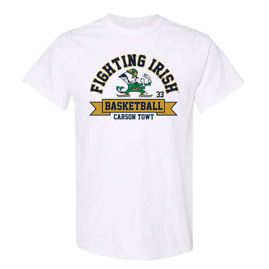 Notre Dame - NCAA Men's Basketball : Carson Towt - Classic Fashion Shersey T-Shirt-0