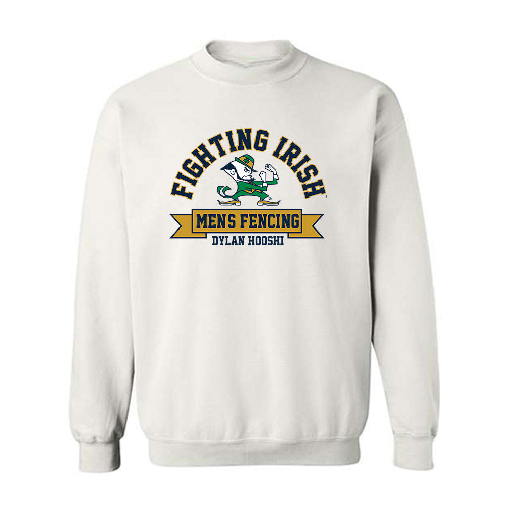 Notre Dame - NCAA Men's Fencing : Dylan Hooshi - Classic Fashion Shersey Crewneck Sweatshirt