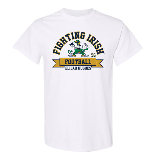 Notre Dame - NCAA Football : Elijah Hughes - Classic Fashion Shersey T-Shirt-0
