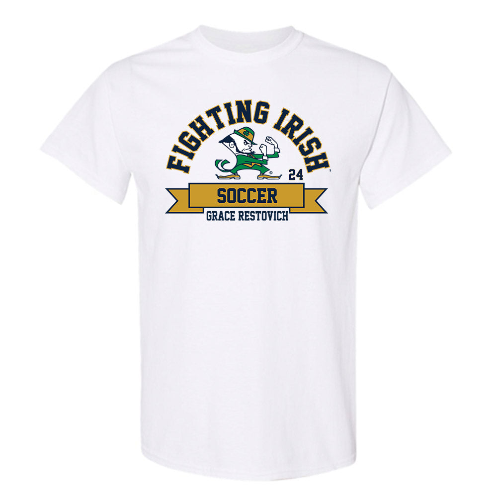 Notre Dame - NCAA Women's Soccer : Grace Restovich - Classic Fashion Shersey T-Shirt