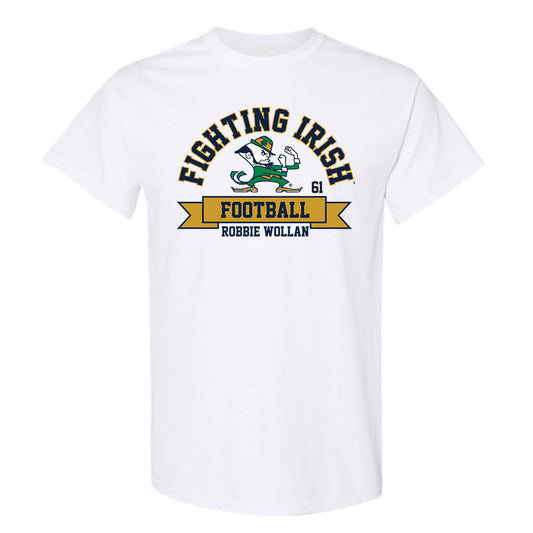 Notre Dame - NCAA Football : Robbie Wollan - Classic Fashion Shersey T-Shirt-0