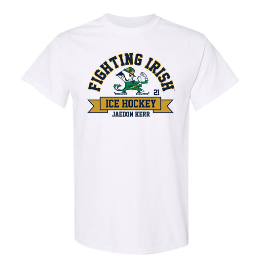 Notre Dame - NCAA Men's Ice Hockey : Jaedon Kerr - Classic Fashion Shersey T-Shirt-0