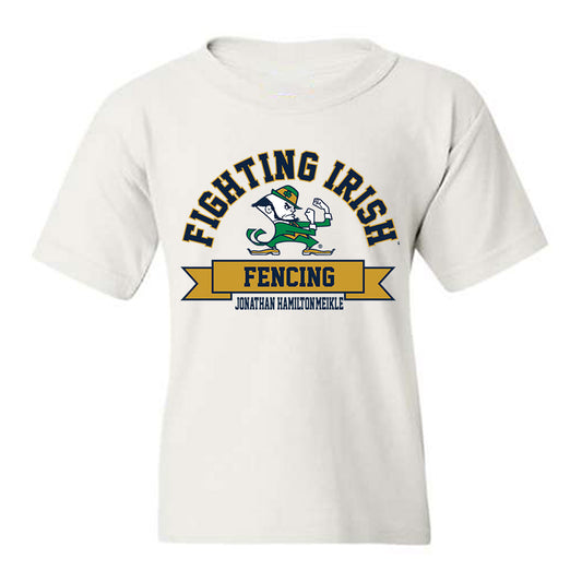 Notre Dame - NCAA Men's Fencing : Jonathan Hamilton-Meikle - Classic Fashion Shersey Youth T-Shirt-0