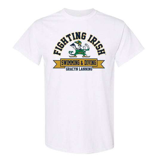 Notre Dame - NCAA Women's Swimming & Diving : Gracyn Lanning - Classic Fashion Shersey T-Shirt-0