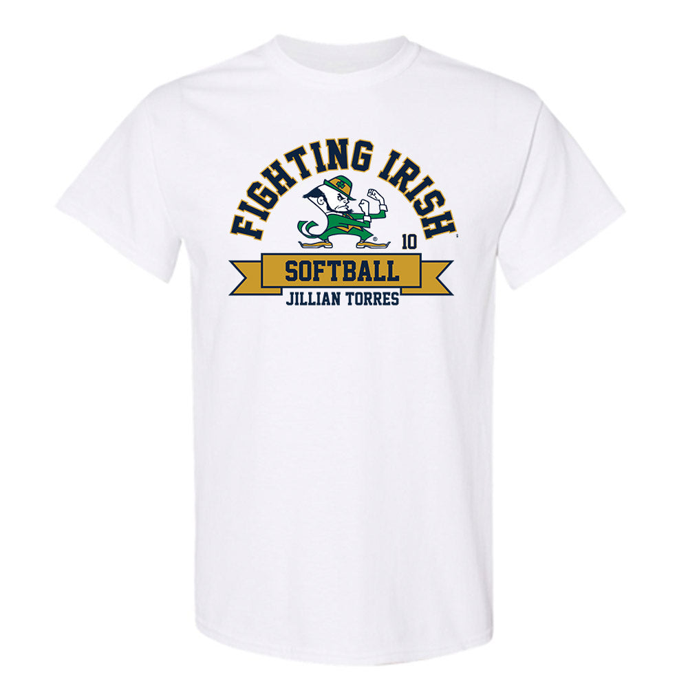 Notre Dame - NCAA Softball : Jillian Torres - Classic Fashion Shersey T-Shirt-0