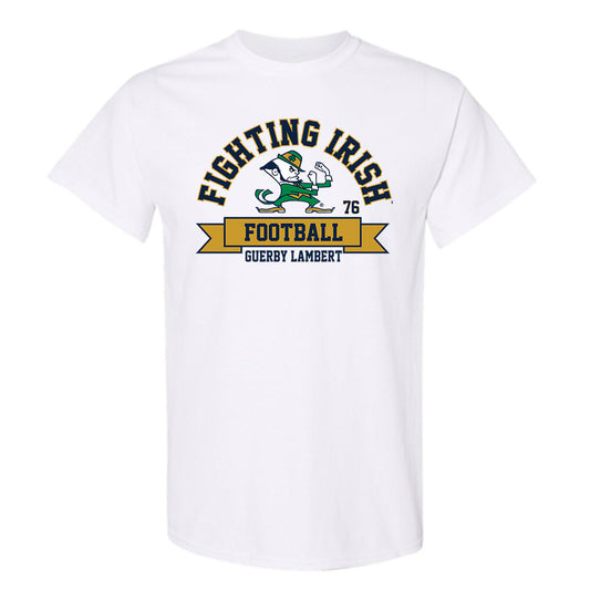 Notre Dame - NCAA Football : Guerby Lambert - Classic Fashion Shersey T-Shirt-0