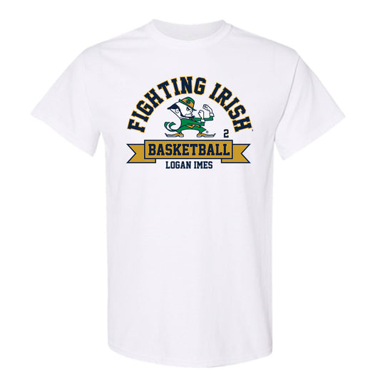 Notre Dame - NCAA Men's Basketball : Logan Imes - Classic Fashion Shersey T-Shirt-0