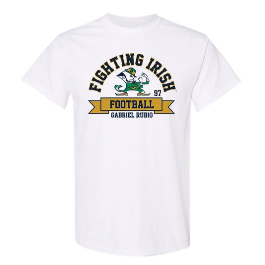 Notre Dame - NCAA Football : Gabriel Rubio - Classic Fashion Shersey T-Shirt-0