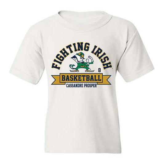Notre Dame - NCAA Women's Basketball : Cassandre Prosper - Classic Fashion Shersey Youth T-Shirt-0