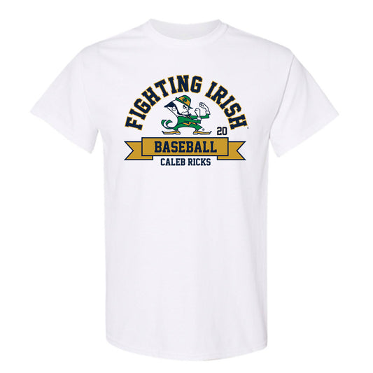 Notre Dame - NCAA Baseball : Caleb Ricks - Classic Fashion Shersey T-Shirt-0