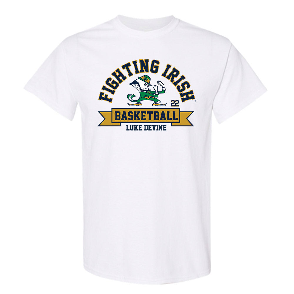 Notre Dame - NCAA Men's Basketball : Luke Devine - Classic Fashion Shersey T-Shirt-0