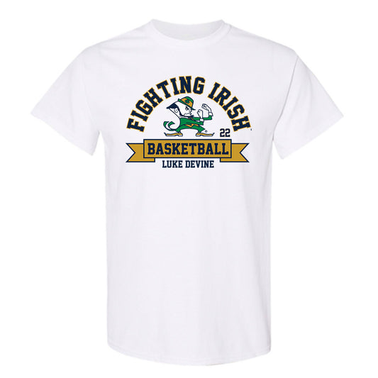 Notre Dame - NCAA Men's Basketball : Luke Devine - Classic Fashion Shersey T-Shirt-0