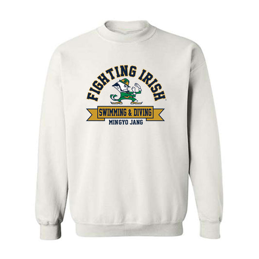 Notre Dame - NCAA Men's Swimming & Diving : Min-Gyo Jang - Classic Fashion Shersey Crewneck Sweatshirt-0